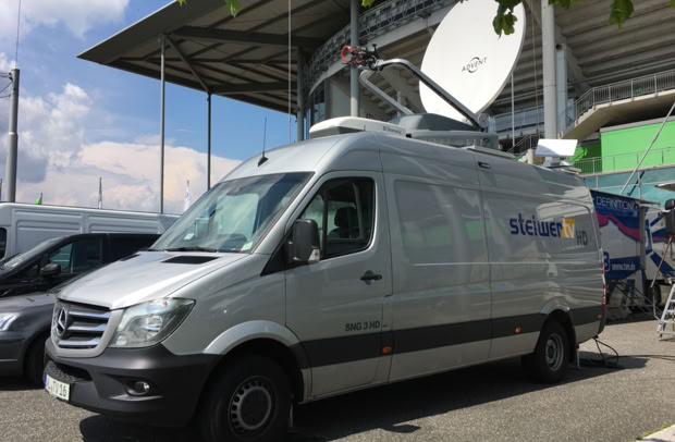 DSNG 3 HD beim Fussball in Wolfsburg