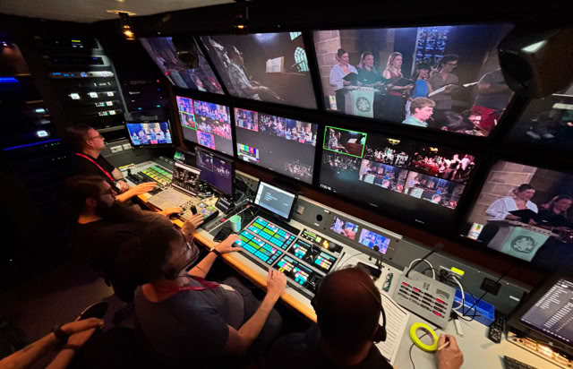Blick in die DSNG 3 HD beim Run for Help für Red Bull in Salzburg